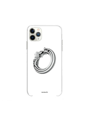 3d Silver Ring iPhone Case (WH,BK) 폰케이스, 케이스