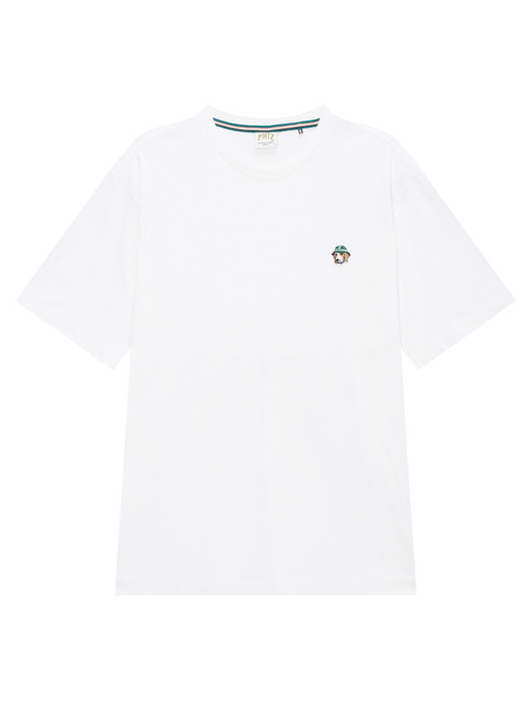 티셔츠,티셔츠 - 피즈 (PHIZ) - [헤지스 피즈] 화이트 프리미어 코튼 버킷 스몰 로고 반팔 티셔츠