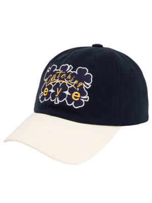 Catching eye ball cap - Dark navy / Ivory