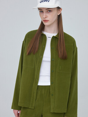 Corduroy Shirt 001 - Olive