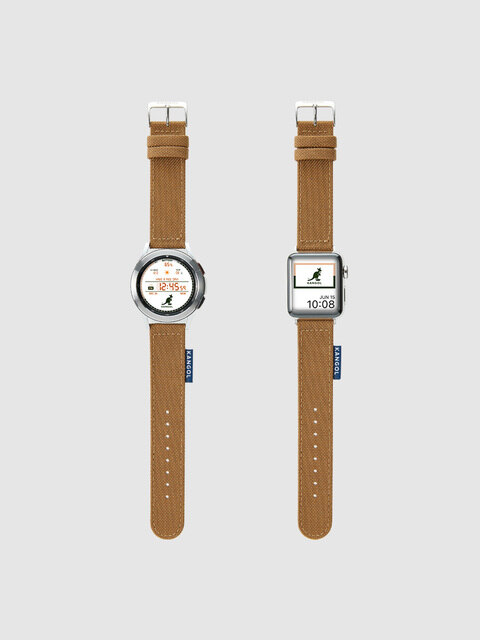 휴대폰/기기케이스 - 타임플릭 (TIMEFLIK) - 캉골 나일론 워치 스트랩 - 베이직 (베이지) 20mm