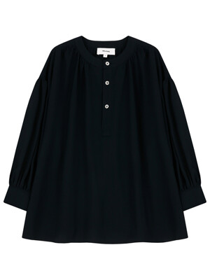 [SS23] GATHERED BLOUSE (NAVY)