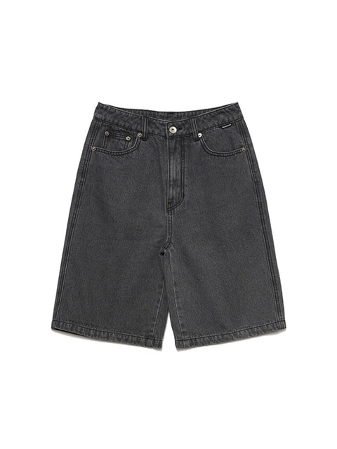 데님 - 마크엠 (MARKM) - (W) BURMUDA HALF DENIM PANTS BLACK