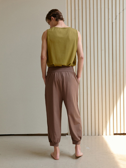 애슬레저 - 디야니 (dhyani ) - Rishi jogger pants (Walnut brown)