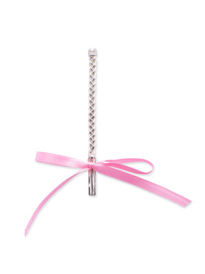 (silver925) Plaited Hair Earring-Pink