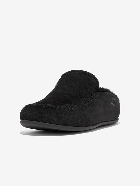 뮬/슬리퍼 - 핏플랍 (FITFLOP) - 핏플랍 크리시 여성 스웨이드 뮬 클로그 블랙