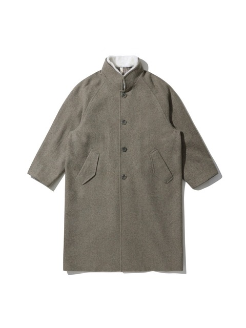 아우터 - 커스텀멜로우 (CUSTOMELLOW) - band collar single long coat_CWCAW23603BEX