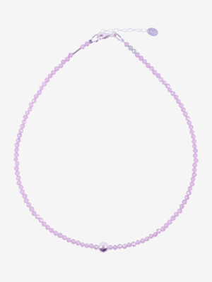 [silver925] pink zirconia necklace