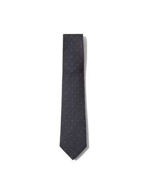 navy micro dot pattern tie_CAAIX24106NYX