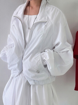SHIRRING STRING BLOUSON JUMPER WT