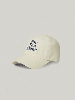 SLOGAN BALL CAP [CREAM]