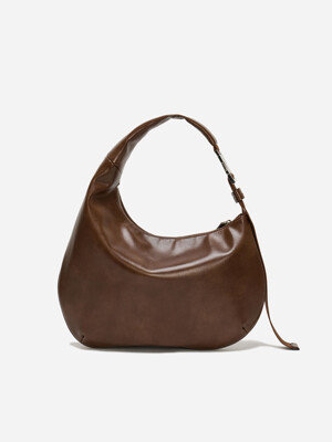 UNBALANCE HOBO BAG_brown