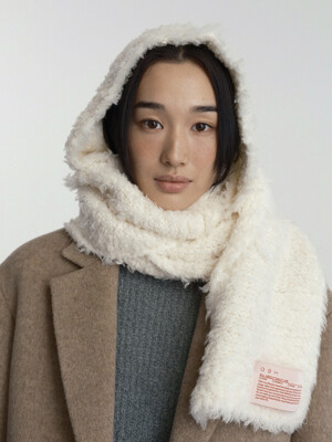 HOOD MUFFLER_IVORY