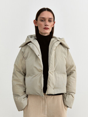 TWW HOOD PUFFER GOOSE DOWN PADDING _2COLORS