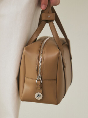 Soft box tote bag Cappuccino