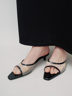 SHEER MARGOT MULE [C5S04BK]