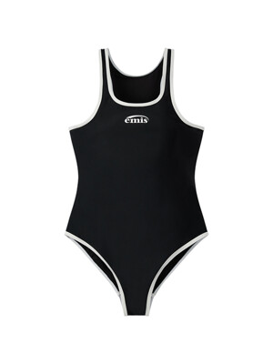RACER BACK SWIMSUIT-BLACK