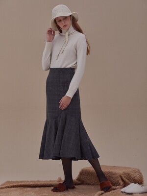 CLAIRE WOOL SKIRT - 3COLOR