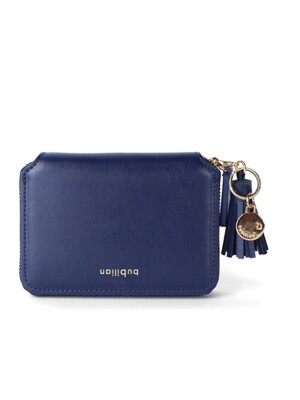 Mini Zipper Wallet _ Navy