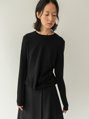 Lyrique knit top black