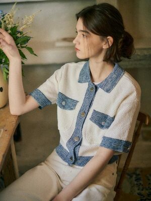 [단독] Summer Tweed Knit Cardigan SK2MD634-03