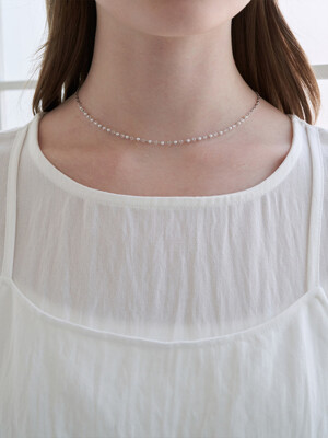 Pearl mix necklace - 2 color