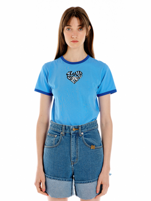 UCLOUD Print Petit T-shirt - Blue