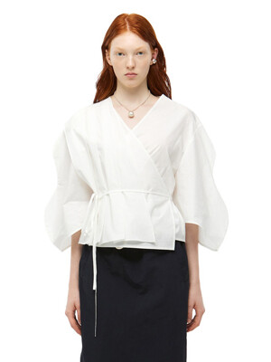 [단독]Della Pleats Panel Top_2Colors