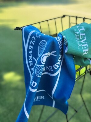Tennis Sports Waffle Towel_BLUE