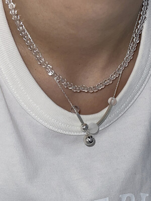 Matt Smile & Pipe Necklace