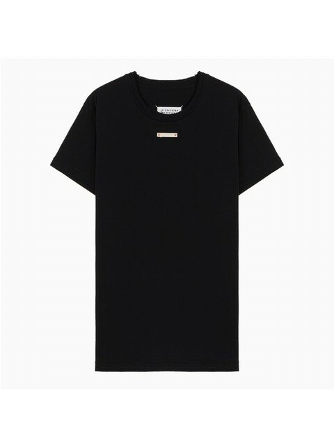 럭셔리어패럴 - 매종 마르지엘라 (MAISON MARGIELA) - 22FW 메종 마르지엘라 XX스티치 블랙 반팔 티셔츠 S50GC0667 S23867 900