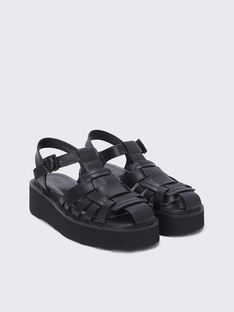 샌들 - 슈콤마보니 (SUECOMMA BONNIE) - Vandalion sandal(black)_DG2AM23008BLK