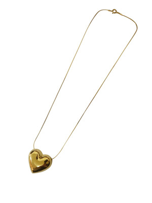 [HEART] Gold big heart N (925silver)