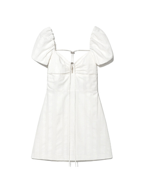 원피스 - 글로니 (GLOWNY) - CHARLOTTE PUFF DRESS, WHITE