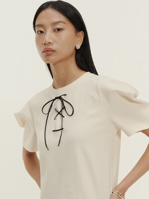 string volume t-shirt_ivory