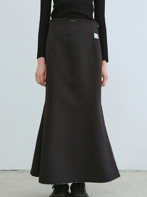 Raw Cutting Mermaid Skirt_RQKAA23521BKX