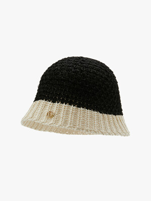 paper knit buckethat-mix