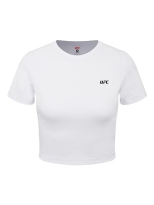 UFC 우먼스 피지컬 크롭핏 반팔 티셔츠 화이트 U2SSV2233WH