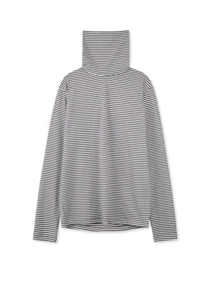 Bluesf Stripe Double Turtleneck