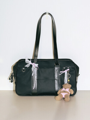 LEATHER COMBIE SCHOOL BAG_BLACK