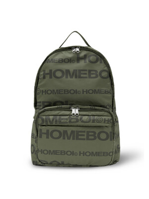 logo backpack(로고백팩) - satin khaki
