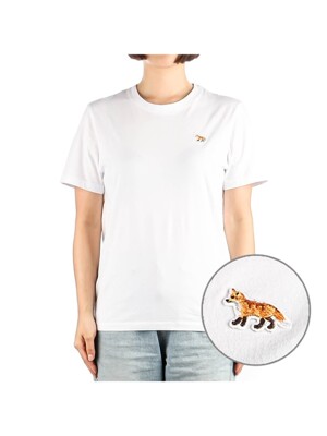[메종키츠네] 24SS (MW00110KJ0008 WHITE) 여성 베이비 폭스 반팔 티셔츠