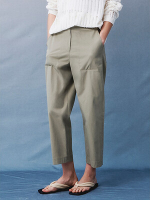 Signature Slim Straight Easy Pants  Khaki (KE4321M02H)
