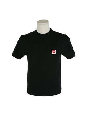 [당일/국내]24SS I032180 89XX 블랙 윕 포켓 하트 남성 티셔츠 LNL