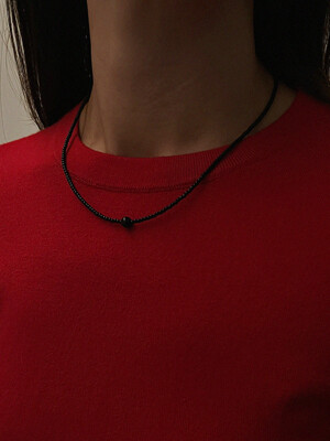 MONET Beads Necklace (Black)