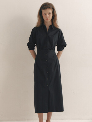 French Shirt Dress(2color)