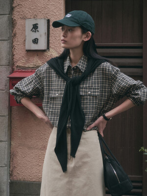 NERD CHECK SHIRT_BLACK