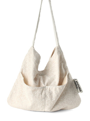 Rabbit eco bag_Lace flower