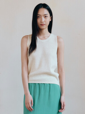 Liu Linen Sleeveless (Ivory)