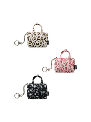 LOGO LEOPARD KEY RING
